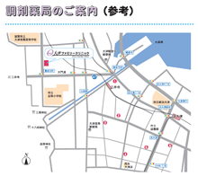 三井寺方面　地図