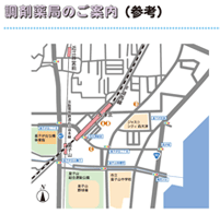大津京方面　地図